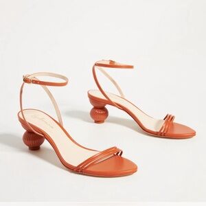 Anthropologie Guilhermina Sculptural Heeled Sandals